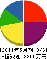 石田組 貸借対照表 2011年5月期