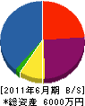 大澤建設 貸借対照表 2011年6月期