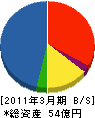 椿本マシナリー 貸借対照表 2011年3月期