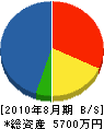 平田建設 貸借対照表 2010年8月期