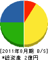 松田電機工業 貸借対照表 2011年8月期