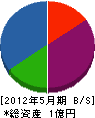 田嶋興業 貸借対照表 2012年5月期