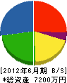 永岡土建 貸借対照表 2012年6月期