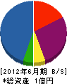 木村電気 貸借対照表 2012年6月期