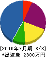 川＊工業所 貸借対照表 2010年7月期