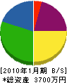小野寺塗装 貸借対照表 2010年1月期