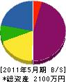 土山電機商会 貸借対照表 2011年5月期