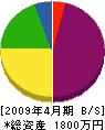 竹田工業 貸借対照表 2009年4月期
