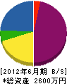 須田組 貸借対照表 2012年6月期