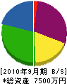 金沢土建 貸借対照表 2010年9月期