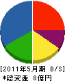 玉田産業 貸借対照表 2011年5月期
