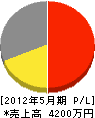 山田技工 損益計算書 2012年5月期