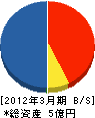 日新産業 貸借対照表 2012年3月期