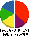 菊村建設 貸借対照表 2009年6月期