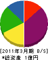 小木曽 貸借対照表 2011年3月期