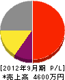 笠井組 損益計算書 2012年9月期
