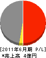 山田 損益計算書 2011年6月期