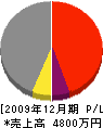 眞鍋組 損益計算書 2009年12月期