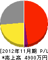 鈴木商店 損益計算書 2012年11月期