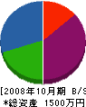 中山塗装店 貸借対照表 2008年10月期