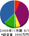 西藤鉄工 貸借対照表 2008年11月期