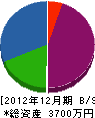 ヤマカ夏堀塗装 貸借対照表 2012年12月期