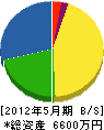 湘南工事 貸借対照表 2012年5月期
