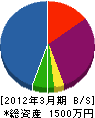 渋川塗装工業 貸借対照表 2012年3月期