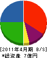 水澤電機 貸借対照表 2011年4月期