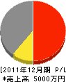 奈良建設 損益計算書 2011年12月期