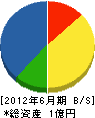 熊野建設 貸借対照表 2012年6月期