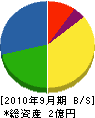 山田電気 貸借対照表 2010年9月期