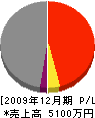 徳村組 損益計算書 2009年12月期