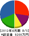 松前 貸借対照表 2012年4月期