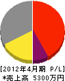 小峯電業社 損益計算書 2012年4月期