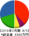 板橋産業 貸借対照表 2010年3月期