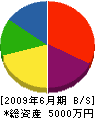 原田建設 貸借対照表 2009年6月期
