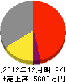 山本工業所 損益計算書 2012年12月期
