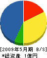 ビー・ゼイ工事 貸借対照表 2009年5月期