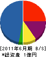 山田電気 貸借対照表 2011年6月期
