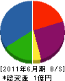 佐々木工務所 貸借対照表 2011年6月期