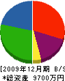 北川建設 貸借対照表 2009年12月期