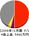 徳島建設 損益計算書 2008年12月期
