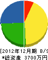 宮村ボーリング 貸借対照表 2012年12月期