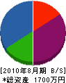 前田電気商会 貸借対照表 2010年8月期