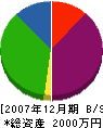 鍋田鉄工 貸借対照表 2007年12月期