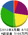 小笠原水道 貸借対照表 2012年4月期