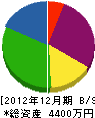 雛田建設 貸借対照表 2012年12月期