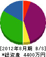 櫻組 貸借対照表 2012年8月期