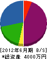 アステック福岡 貸借対照表 2012年6月期